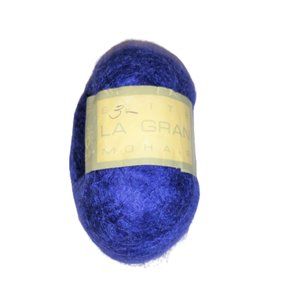 Skein Classic Elite La Gran Mohair Dark Blue Yarn Made In S. Africa  90 Yds NOS